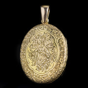 Antique Victorian Star Locket Pearl 18Ct Gold Lucky Clover Circa 1880