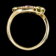 Antique Victorian Suffragette Twist Ring 18Ct Gold Circa 1900