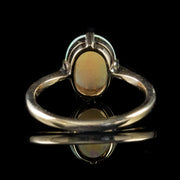 Antique Victorian 2.10Ct Natural Opal Ring 9Ct Gold Circa 1900