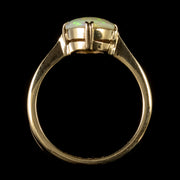 Antique Victorian 2.10Ct Natural Opal Ring 9Ct Gold Circa 1900