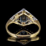 Aquamarine Diamond Ring 18Ct Gold 0.65Ct Aqua
