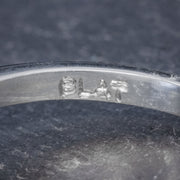 Aquamarine Diamond Trilogy Ring Platinum 3Ct Aqua 0.50Ct Diamond