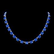 Art Deco Blue Paste Collar Necklace Circa 1920