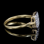 Art Deco Diamond Cluster Engagement Ring 18Ct Gold Platinum Circa 1920