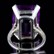 Amethyst Diamond Ring 20Ct Amethyst 14Ct Gold Circa 1940