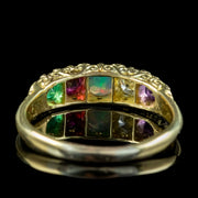 Antique Edwardian Adore Gemstone Acronym Ring 