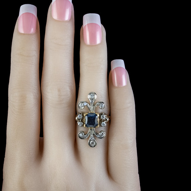 Art Deco Three Stone Diamond Ring, Circa 1930s Diamond Trilogy Engagement  Ring. 9 Carat Gold & Platinum. - Addy's Vintage