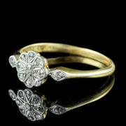 Antique Edwardian Diamond Daisy Cluster Ring
