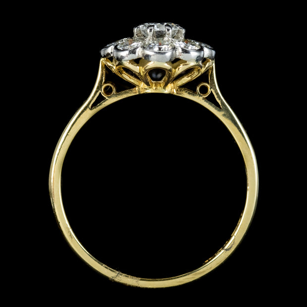 Antique Edwardian Diamond Daisy Ring 1.20ct Of Diamond Circa 1910 ...