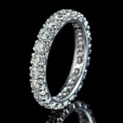 Antique Edwardian Diamond Full Eternity Ring 2.50ct Of Diamond Circa 1915