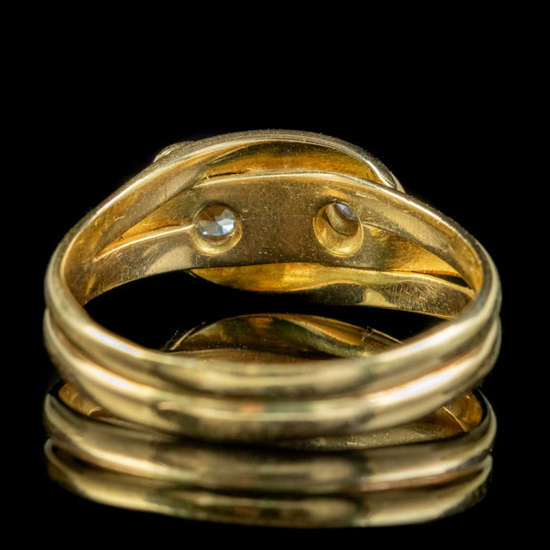 Antique Edwardian Diamond Snake Ring 0.40ct Of Diamond Circa 1905