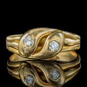 Antique Edwardian Diamond Snake Ring 0.40ct Of Diamond Circa 1905