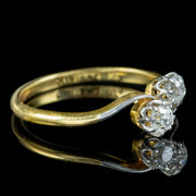 Antique Edwardian Diamond Toi Et Moi Ring 0.40ct Of Diamond
