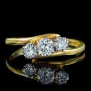 Antique Edwardian Diamond Trilogy Ring 0.60ct Of Diamond