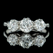 Antique Edwardian Diamond Trilogy Ring 1.65ct Of Diamond Circa 1905