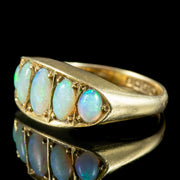 Antique Edwardian Opal Five Stone Ring 2.1ct Total Dated 1918