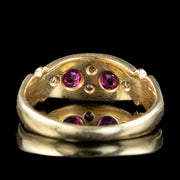 Antique Edwardian Ruby Diamond Ring 0.44ct Ruby Dated 1902