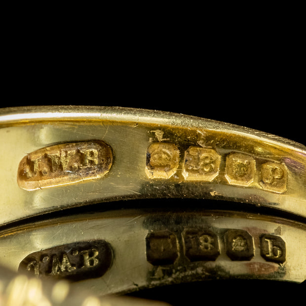 Antique Edwardian Suffragette Ring Amethyst Peridot Diamond Dated 1910