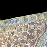Antique Edwardian Vesta Case Pendant Silver 9ct Gold Dated 1903