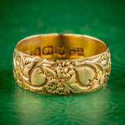 Antique Edwardian Wedding Band Ring Dated 1901