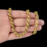 Antique Georgian Chain 18ct Gold Gilt Coral Clasp