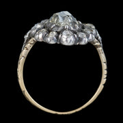 Antique Georgian Diamond Cluster Ring 3ct Of Diamond