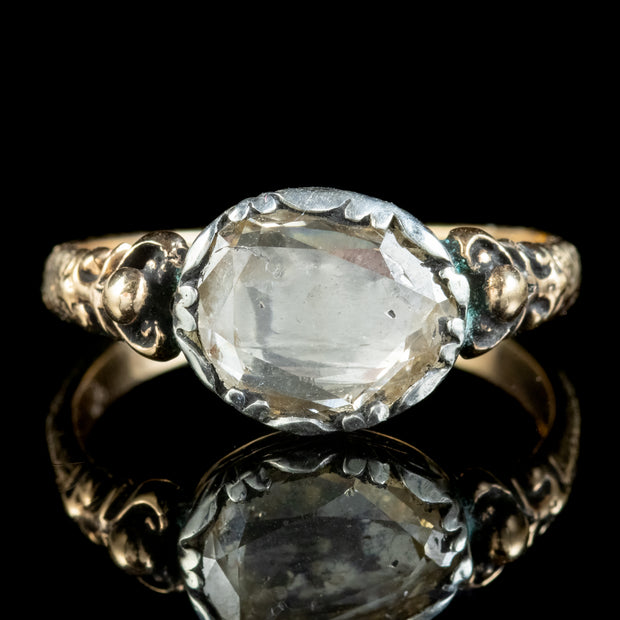 Antique Georgian Diamond Solitaire Ring 1.80ct Diamond Circa 1800