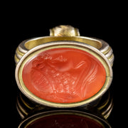 Antique Georgian Intaglio Fob Carnelian Seal 18ct Gold Circa 1820