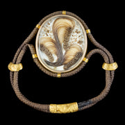 Antique Georgian Mourning Hair Locket Bracelet 18ct Gold Circa 1820