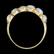 Antique Georgian Natural Pearl Half Hoop Ring