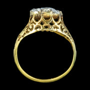 Antique Georgian Rose Cut Diamond Cluster Ring 1.5ct Total