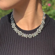 Antique Georgian Silver Paste Collar Necklace