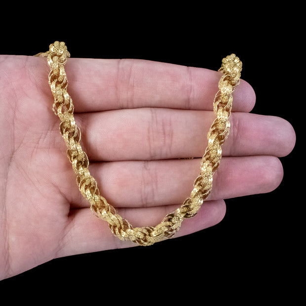 Antique Georgian Twist Chain Pinchbeck 18ct Gold