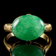 Antique Victorain Jade Signet Ring 7ct Jade Circa 1900