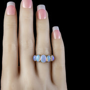 Antique Victorian Natural Opal Ring 5ct Of Opal Circa 1880