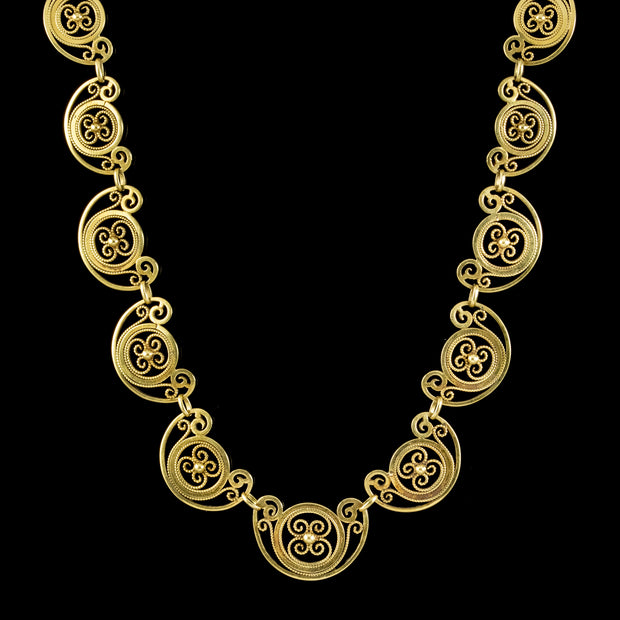 Antique Victorian 18ct Gold Chain Necklace Circa 1900