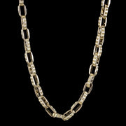 Antique Victorian 9ct Gold Cable Chain Necklace  