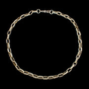 Antique Victorian 9ct Gold Cable Chain Necklace  