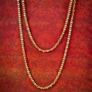 Antique Victorian 9ct Gold Guard Chain 