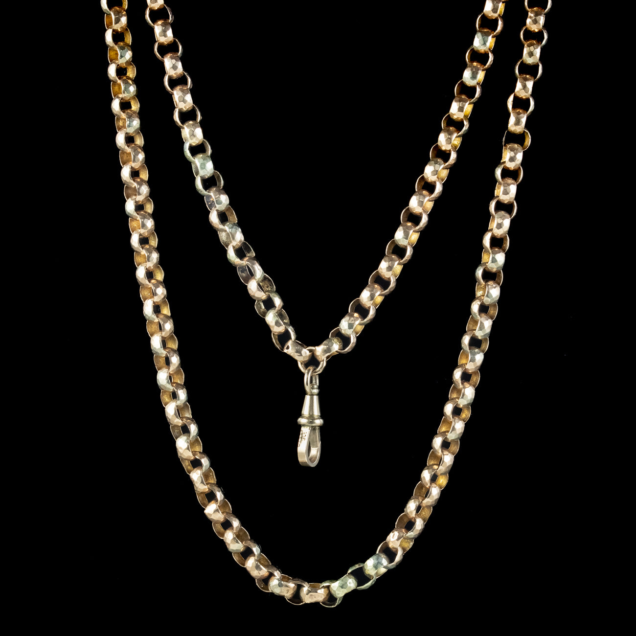 Antique Victorian Chunky 9ct Gold Guard Chain – Laurelle Antique Jewellery