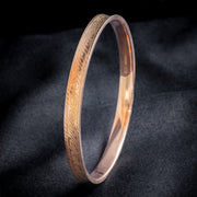 Art Deco 9ct Gold Slave Bangle Dated 1928