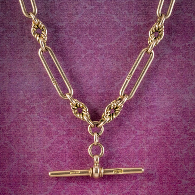 Antique Victorian Albert Chain 9ct Gold Circa 1880 – Laurelle Antique ...
