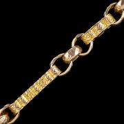 Antique Victorian Albert Chain 9ct Gold 