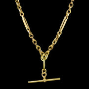 Antique Victorian Albert Chain Necklace 9ct Gold