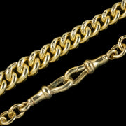 Antique Victorian Albert Chain Sterling Silver 18ct Gold Gilt Dated 1871