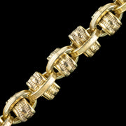 Antique Victorian Bracelet Silver Gold Gilt