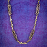 Antique Victorian Chain Necklace 15ct Gold Circa 1900