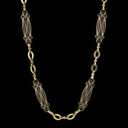 Antique Victorian Chain Necklace 15ct Gold Circa 1900