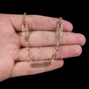 Antique Victorian Chain Necklace 15ct Gold Circa 1900