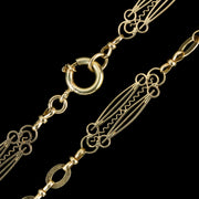 Antique Victorian Chain Necklace 15ct Gold Circa 1900